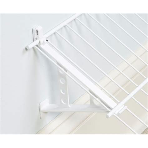 rubbermaid metal shelving brackets|rubbermaid shelf brackets home depot.